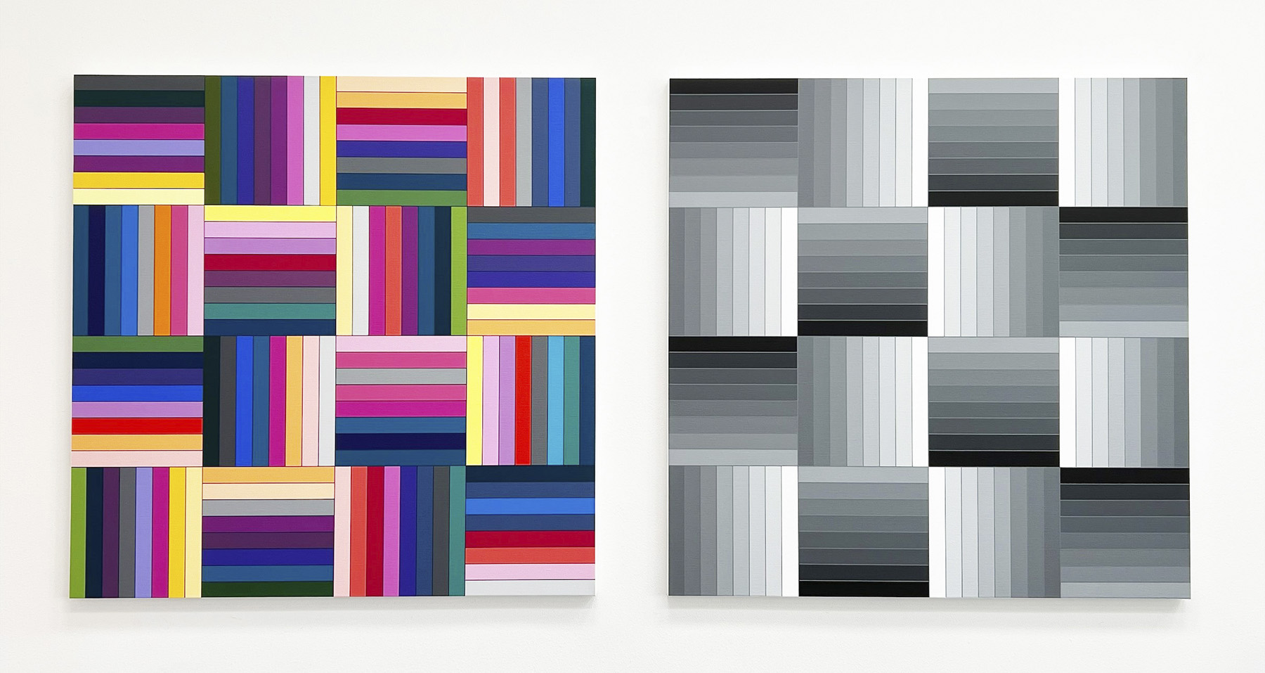 Untitled, 532, 533, 2024 [Acrylic on linen, each 96 x 96 cm] - Copyrights Ditty Ketting